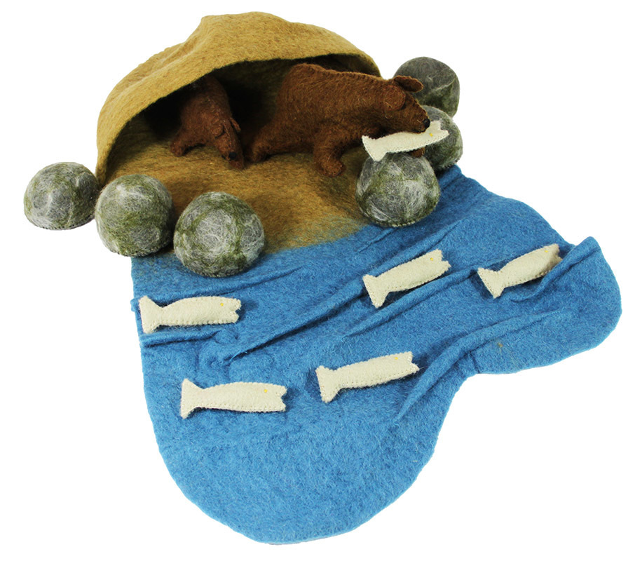 Felt Bear Cave Set - 15pcs