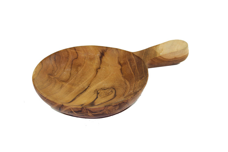 Natural Teak Scoop or Frying Pan - 23cm