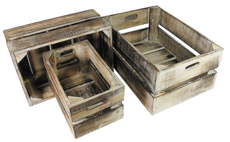 Nested Wooden Box - Set of 3