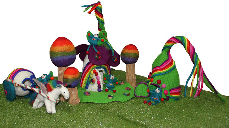 Rainbow Fairy Village Set - 10pcs