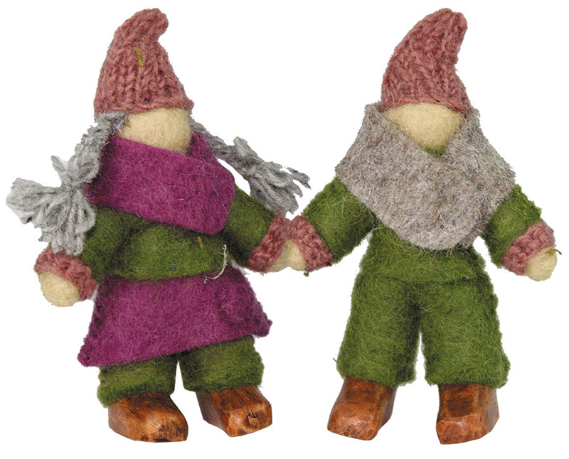 Woodland Felt People - Green 2pcs