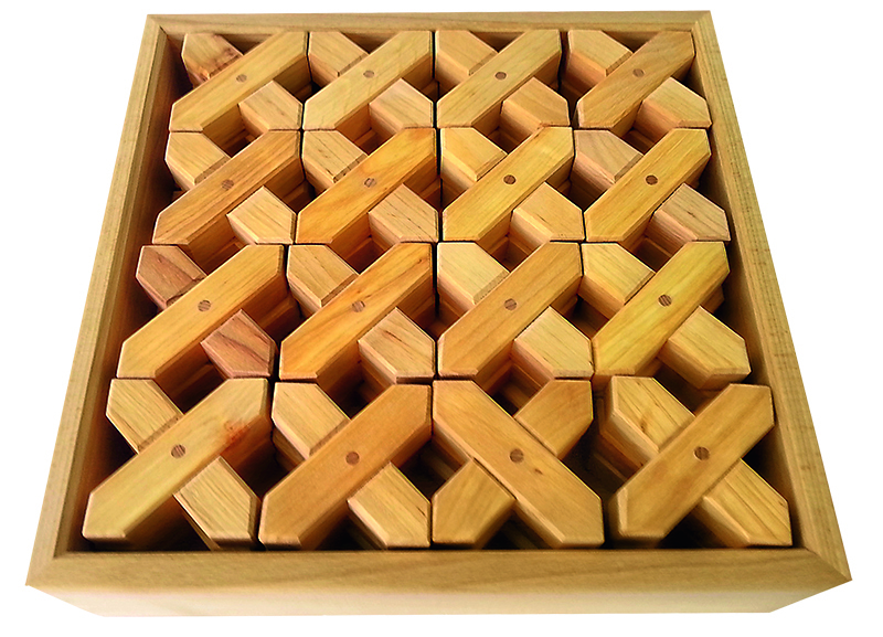 *Bauspiel X Shape Blocks - Natural 48pcs