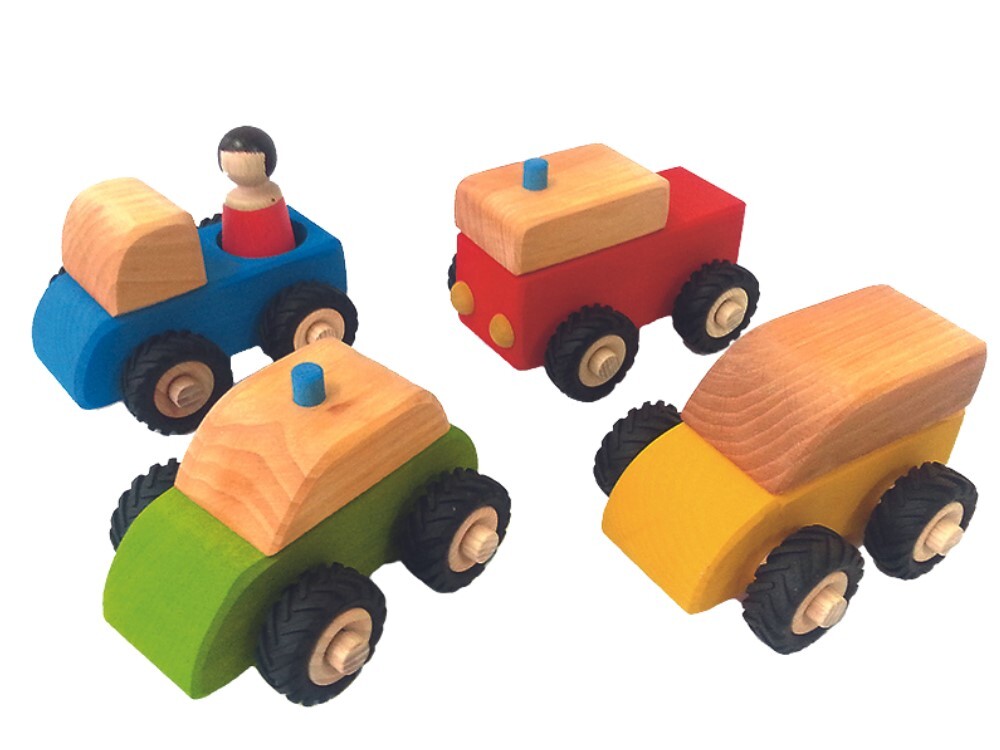 *SPECIAL: Bauspiel Wooden Vehicles - Small 5pcs