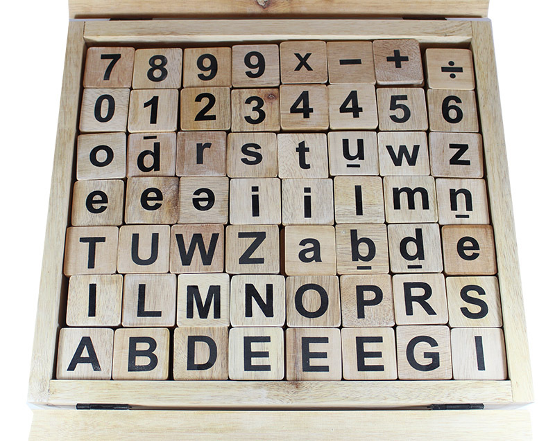 Natural Wooden Letters & Numbers Box Set - 280pcs