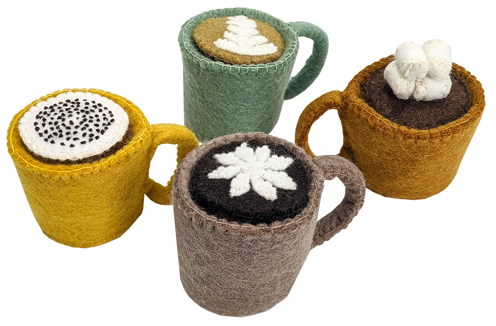Felt Hot Drinks Set - 12pcs