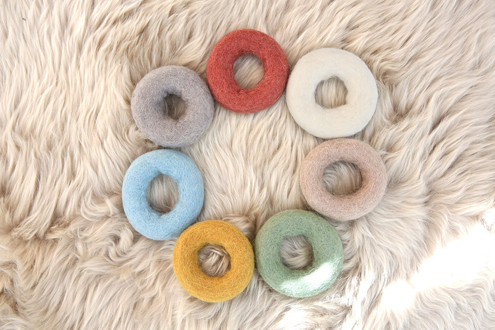 Earth Felt Doughnuts - 7pcs