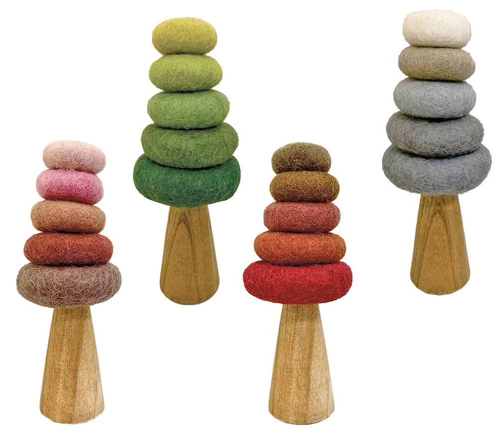 Felt Cointrees 4 Seasons - 4pcs