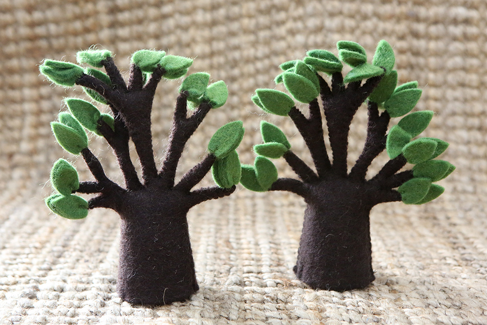 Felt Baobab Tree Set - 2pcs