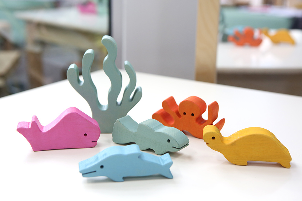 Wooden Ocean Animals - 6pcs