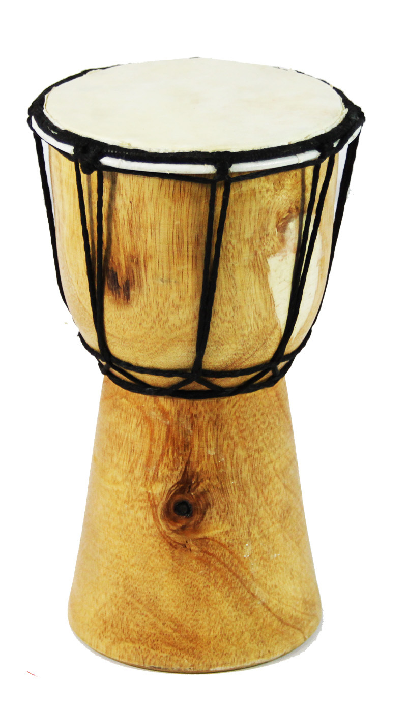 Hand Carved Bongo Drum - 20cm
