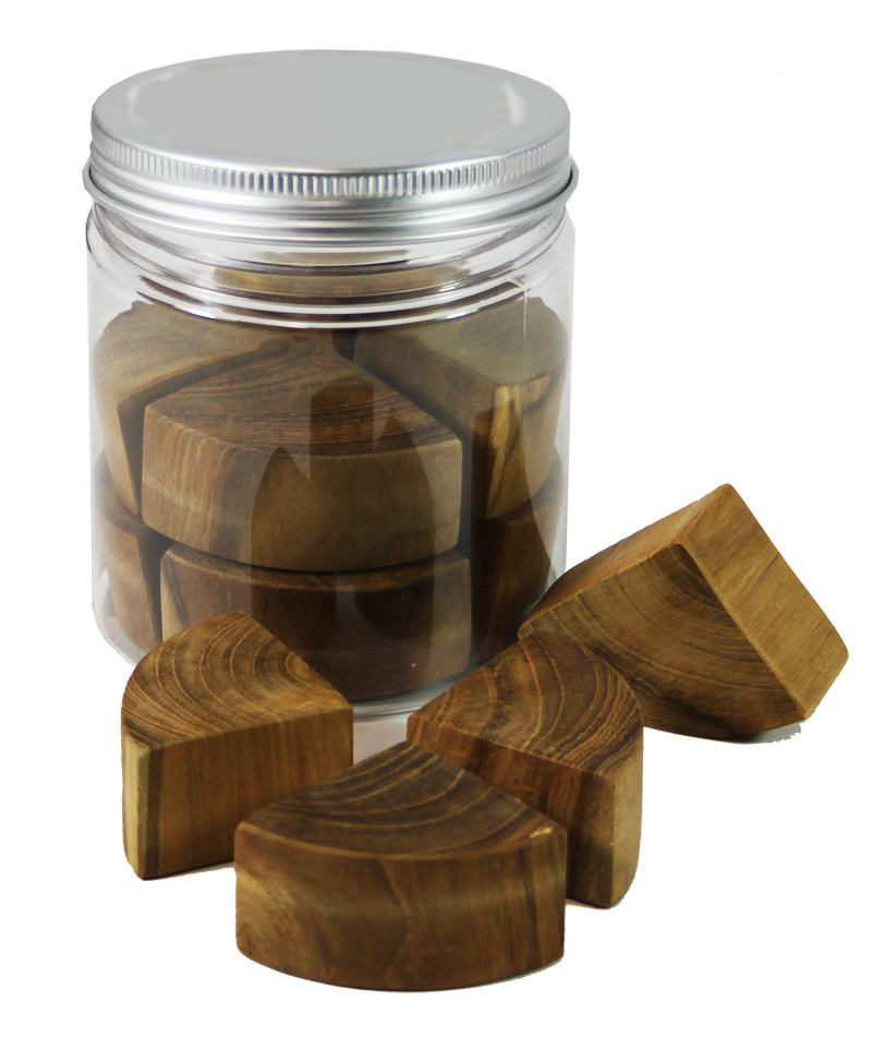 Wooden Cylinder Frobel Puzzle - In Portable Play Jar 12pcs