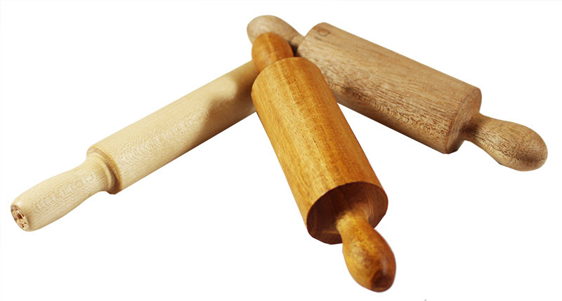 Wooden Rolling Pins - 3pcs