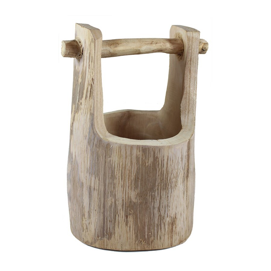 Wooden Tree Bucket - 22cm