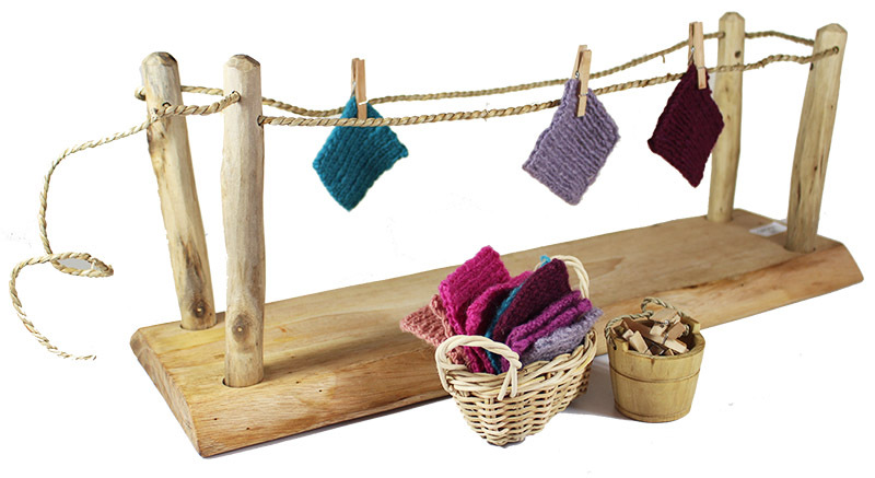 Wooden Washing Line Set