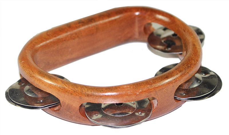 Wooden Hand Tambourine
