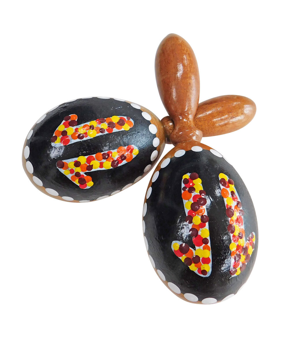 Noongar Yonga (Kangaroo) Track Shakers with Handle