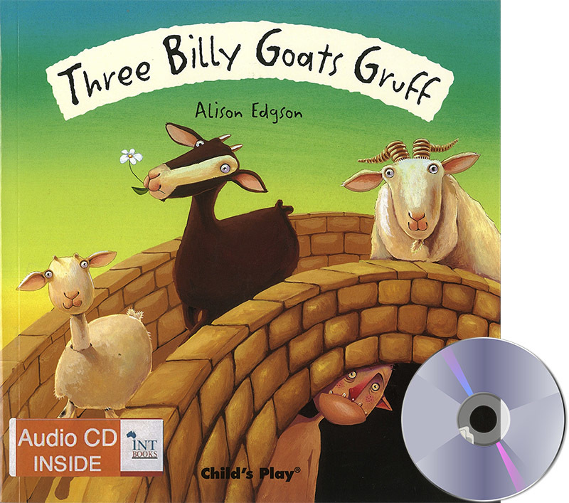 Flip-Up Fairy Tale Book & CD - Three Billy Goats Gruff