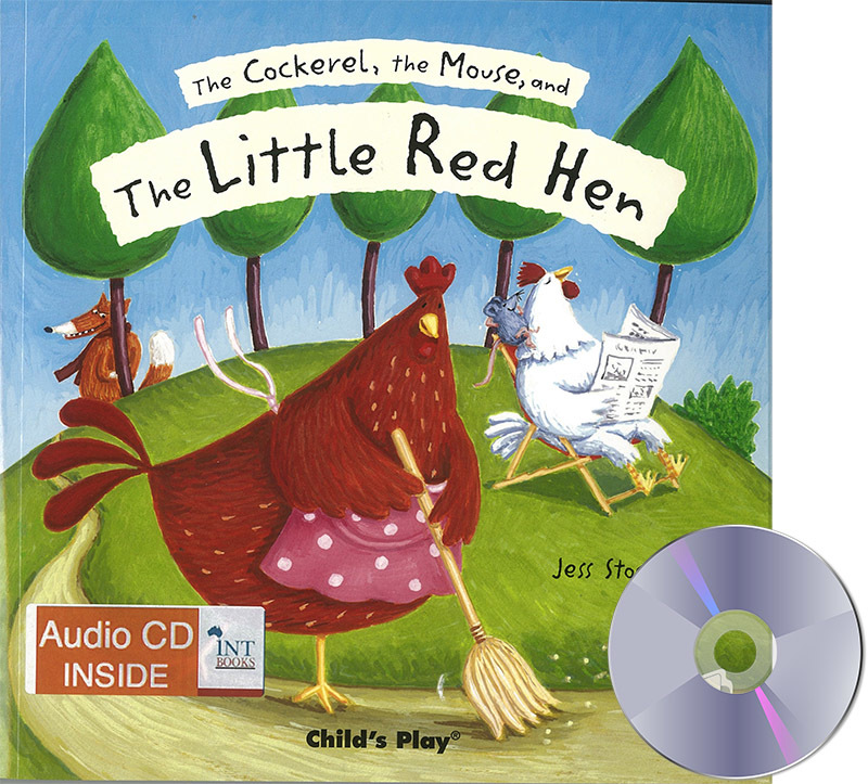Flip-Up Fairy Tale Book & CD - The Cockerel, The Mouse and The Little Red Hen