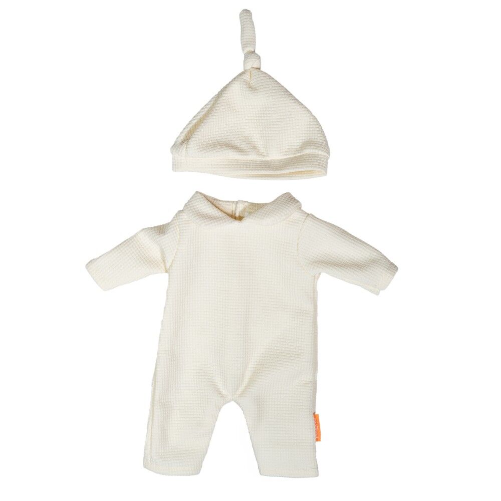 Doll Clothes for 38cm Doll - Beige Pyjamas & Hat