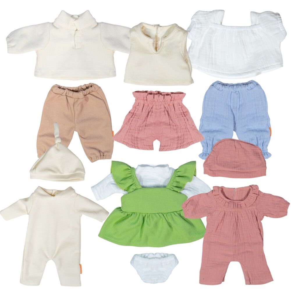 Doll Clothes for 38cm Doll - Set of 6 Outfits