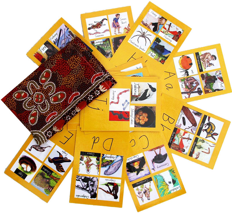 Indigenous ABC Alphabet Flash Cards - 26pcs