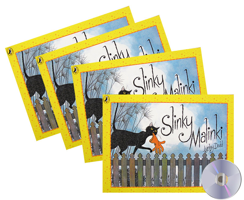 Slinky Malinki - CD and 4 Book Set