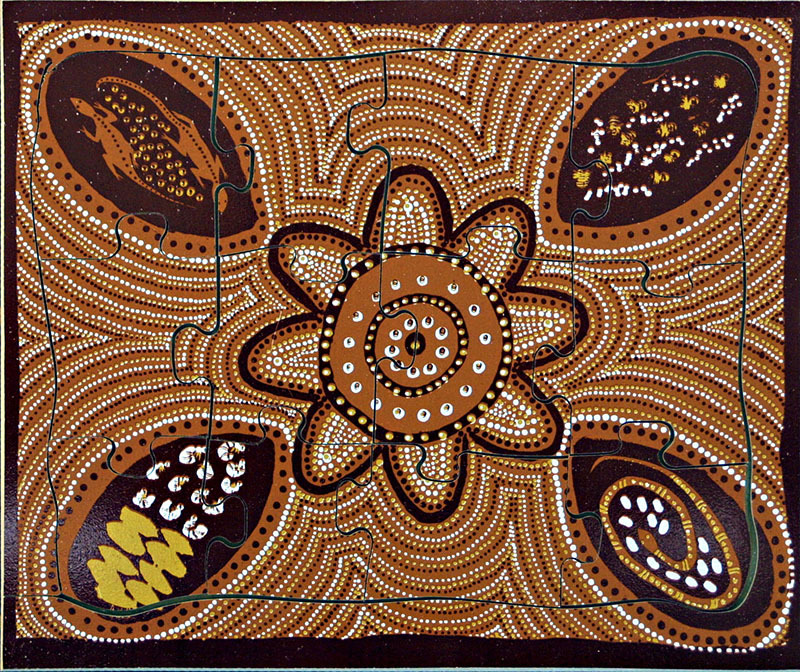 Aboriginal Winanggaay Puzzle - Bush Food 12pcs