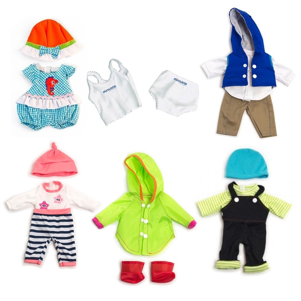 Doll Clothes for 32cm Doll - Set of 6 Outfits