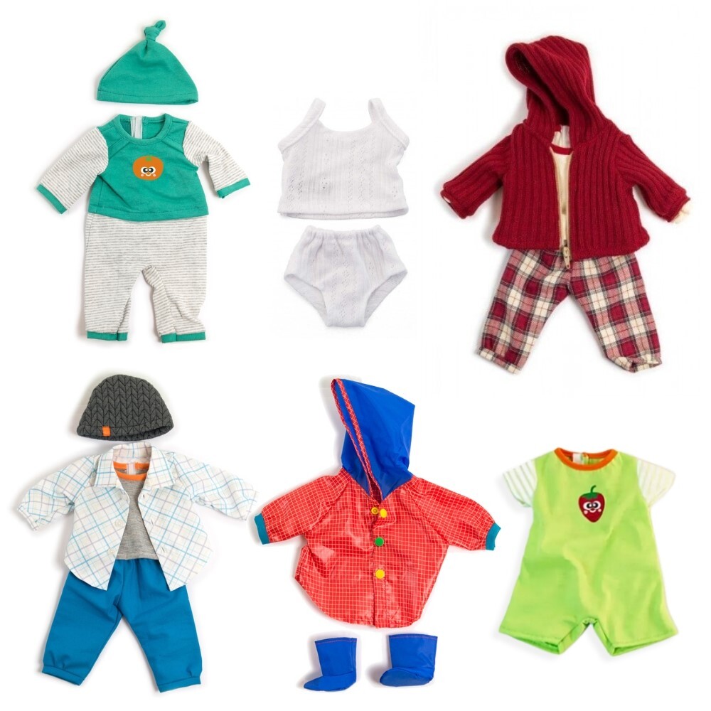 Doll Clothes for 38cm Doll - Set of 6 Outfits