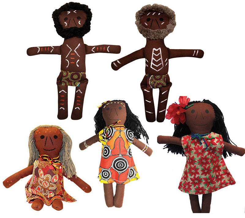 Indigenous Doll 36cm - Set of 5