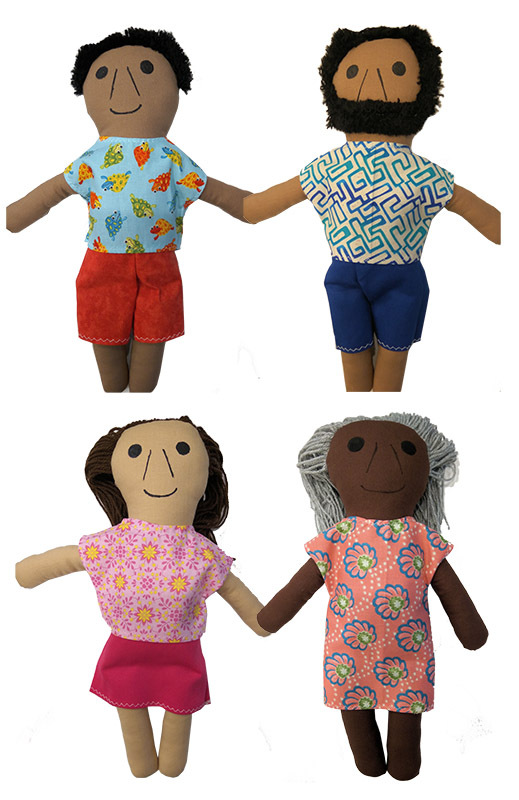 Indigenous Doll 36cm - Contemporary Set of 4