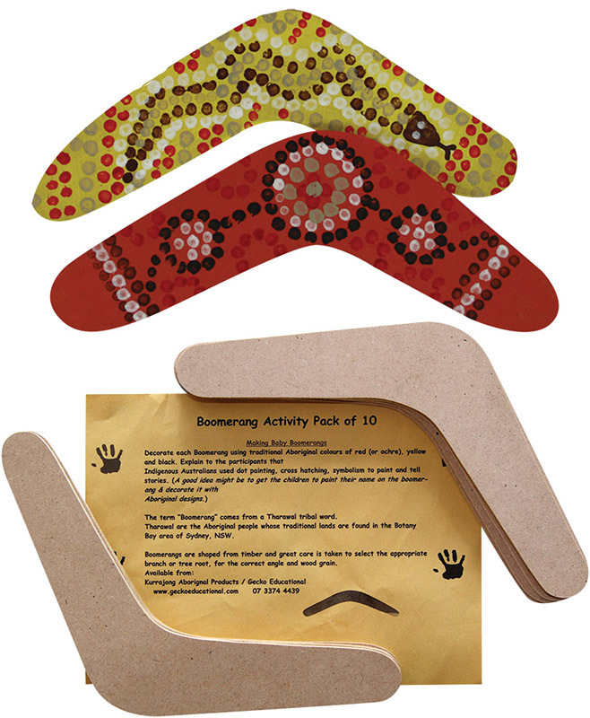 Make Your Own Wooden Boomerang - 10pk