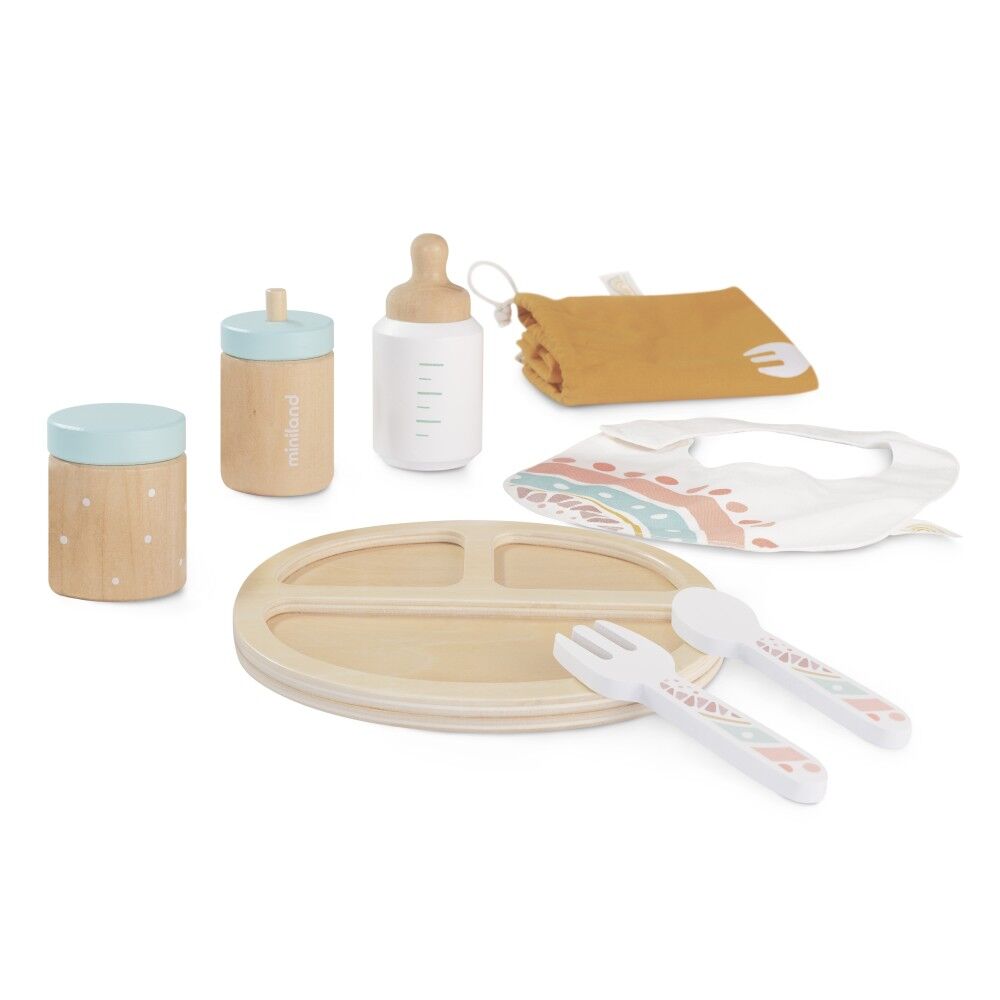 Doll Wooden Feeding Set - 8pcs