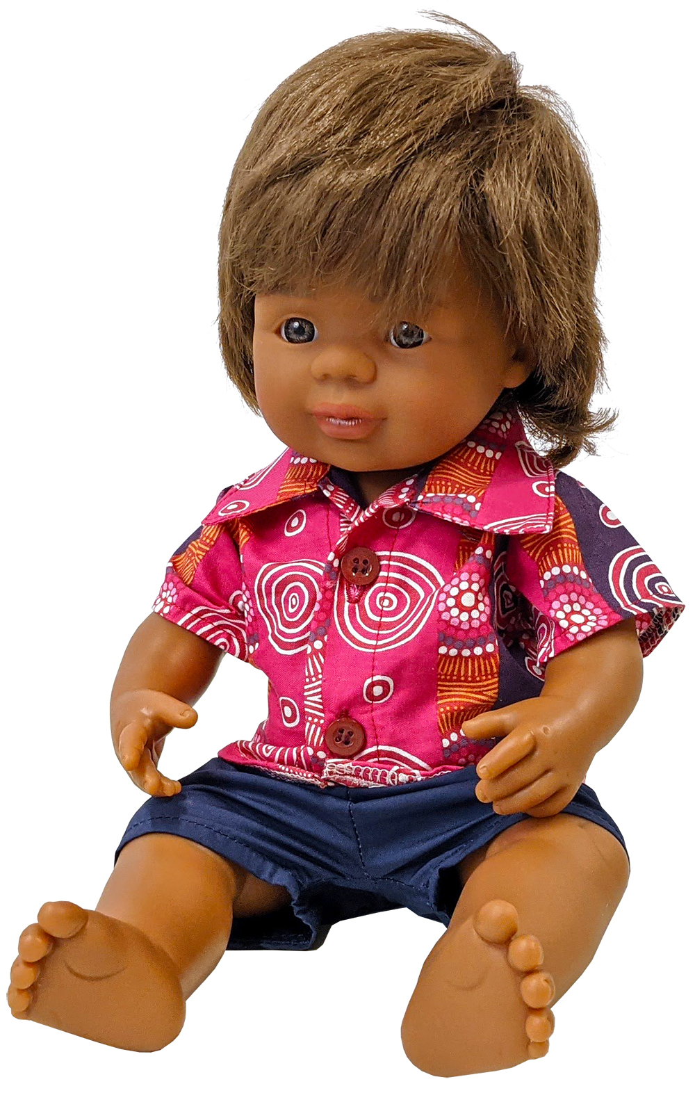 Baby Doll 38cm - Aboriginal Boy with Clothing