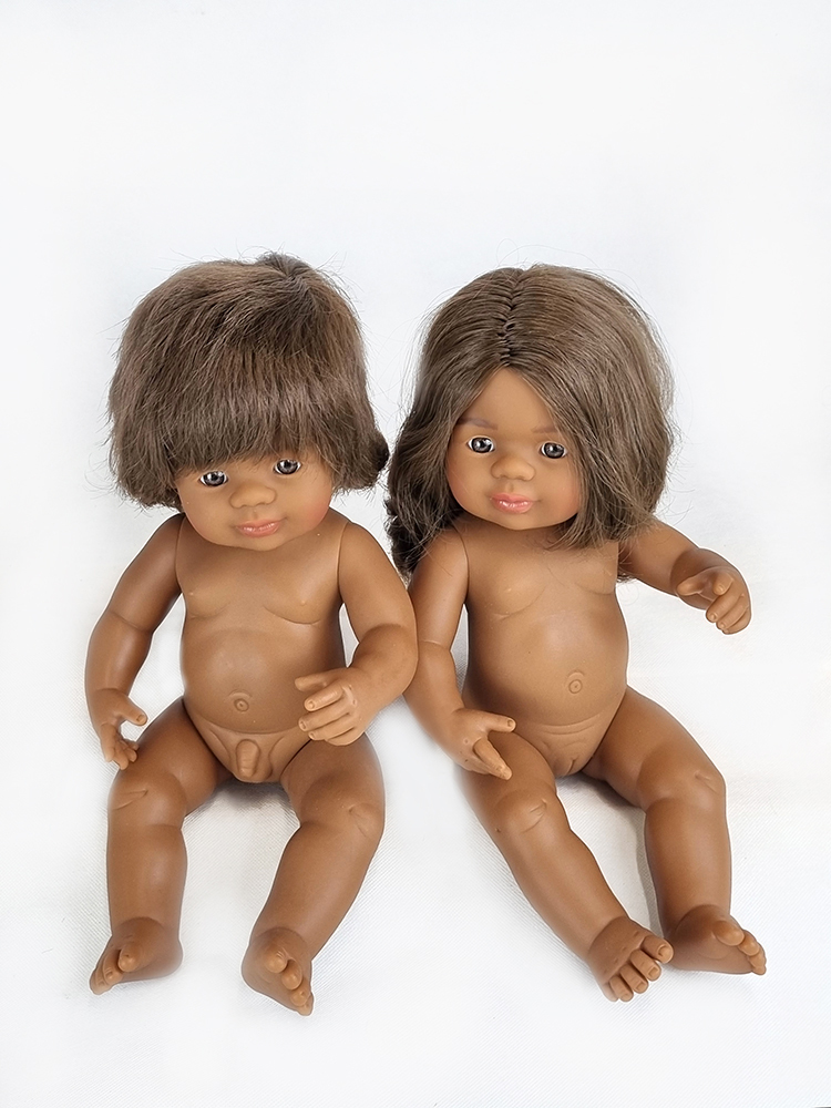 Baby Doll 38cm - Set of 2 Aboriginal dolls(1 Boy & 1 Girl)