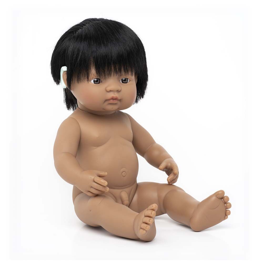 Baby Doll 38cm - Latin American Boy With Hearing Aid