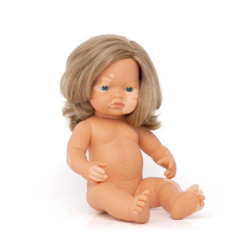 Baby Doll 38cm - Caucasian Girl with Vitiligo
