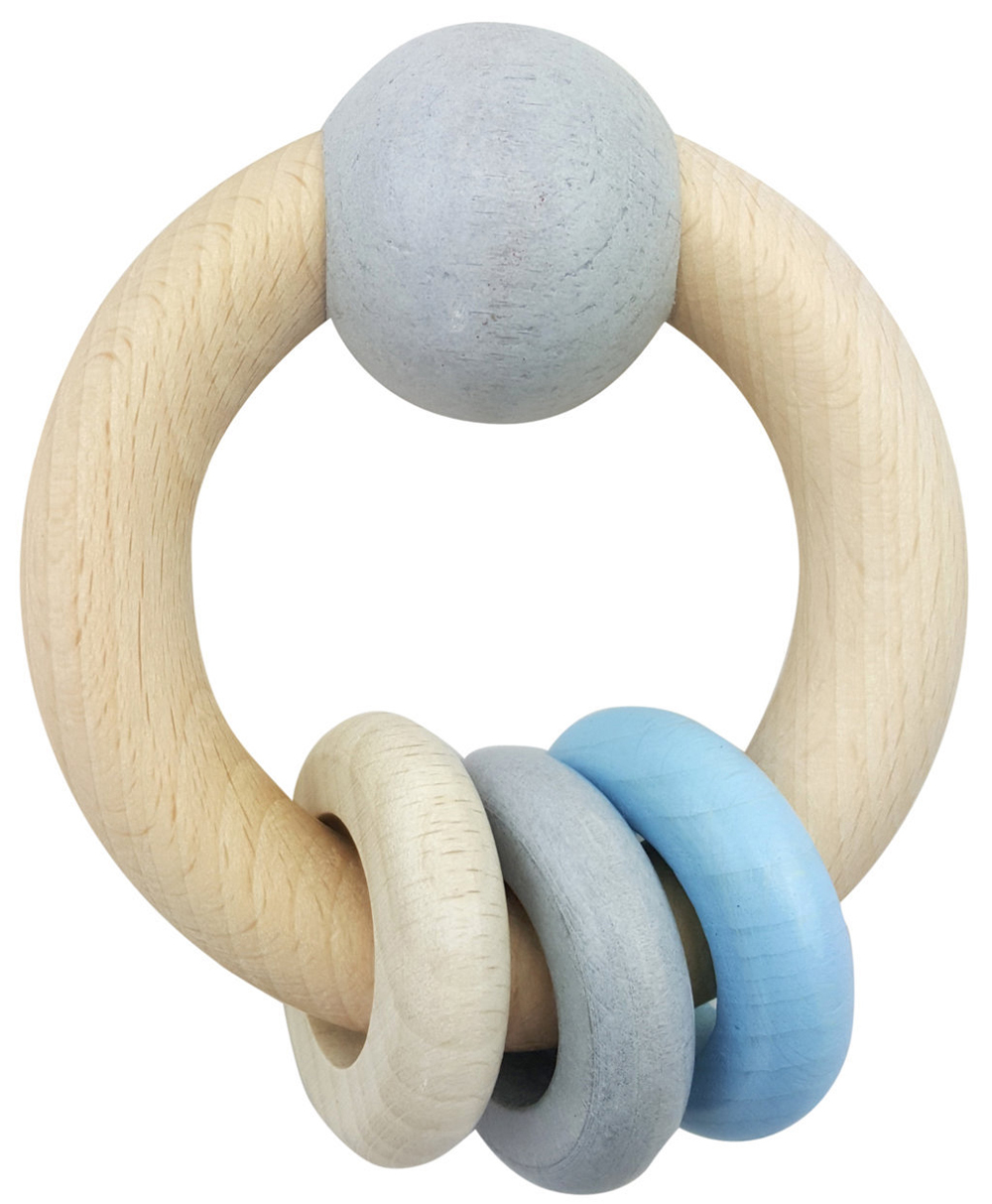 Hess Wooden Baby Toy - Rattle Ring