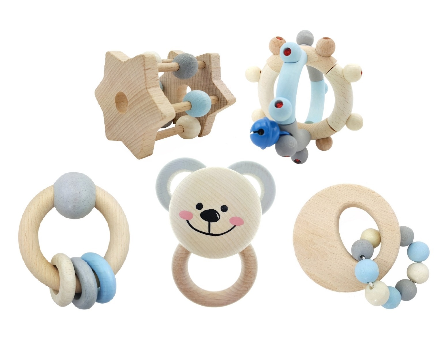 Hess Wooden Baby Toy Set - 5pcs