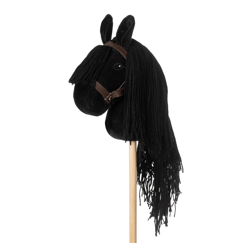 Plush Hobby Horse - Black