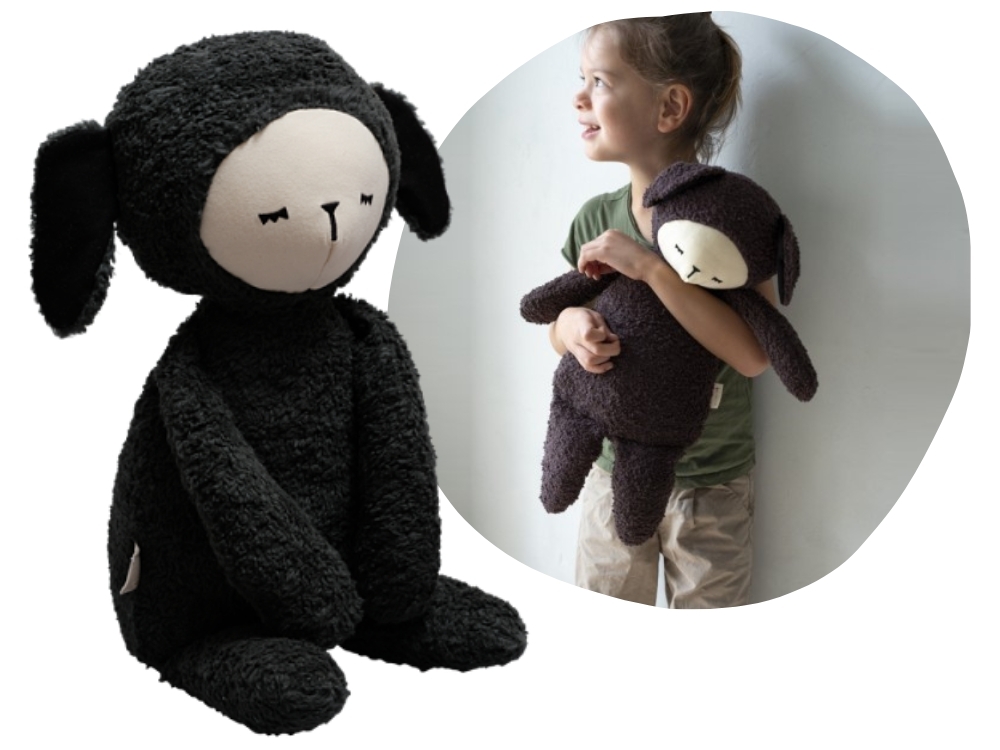 Huggable Weighted Big Buddy - Black Sheep