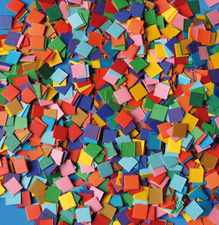 *Paper Mosaic Squares 10,000pk - Assorted 230g