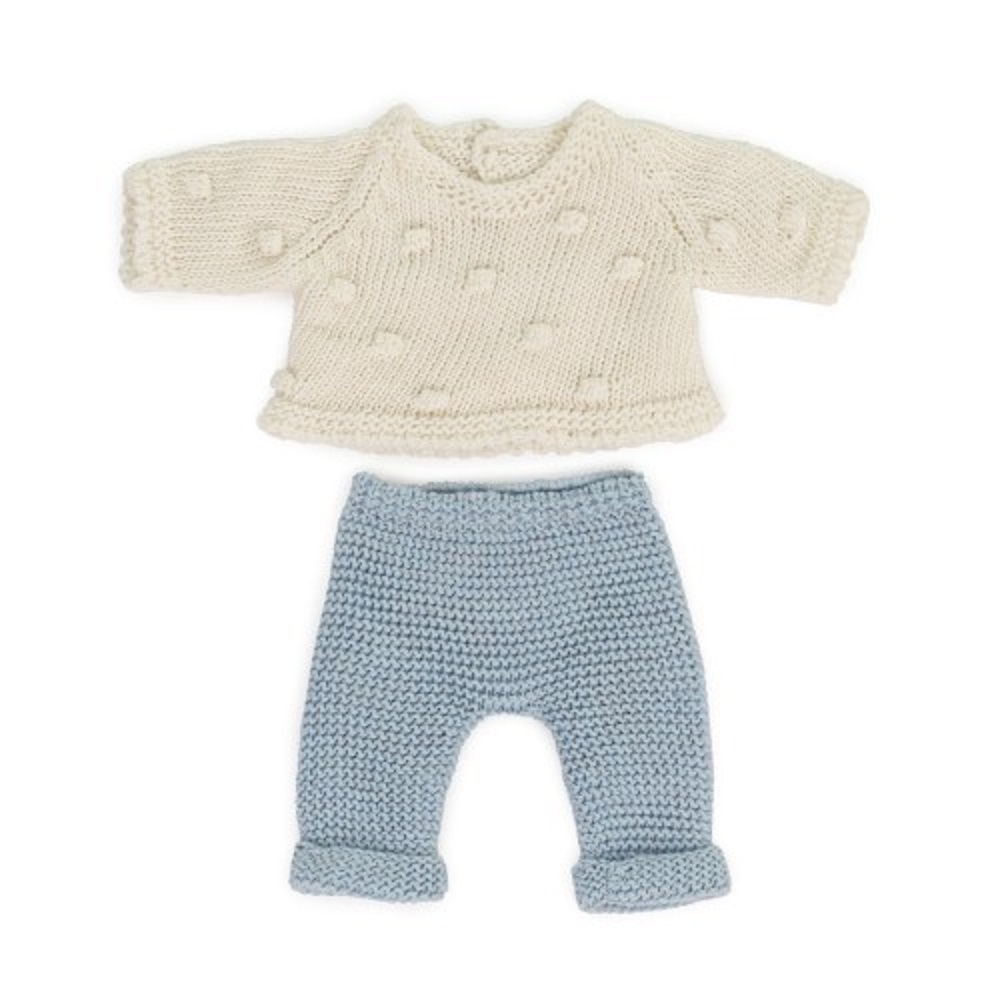 *SPECIAL: Doll Clothes for 21cm Doll - Knitted sweater and trousers