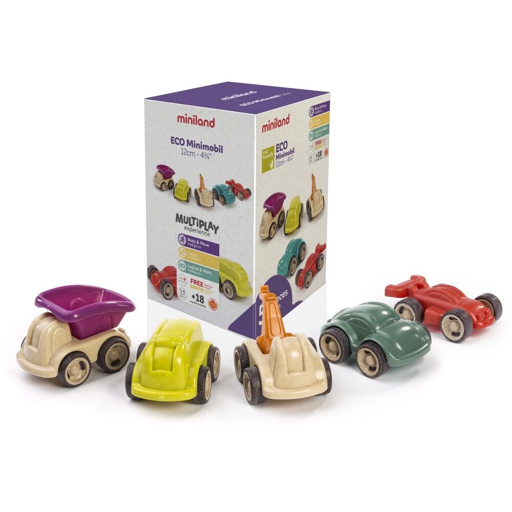 ECO Minimobil Vehicles 12cm - 5pcs