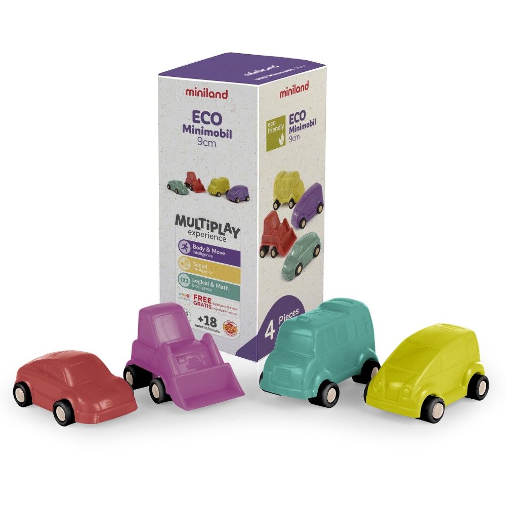 ECO Minimobil Vehicles  9cm - 4pcs