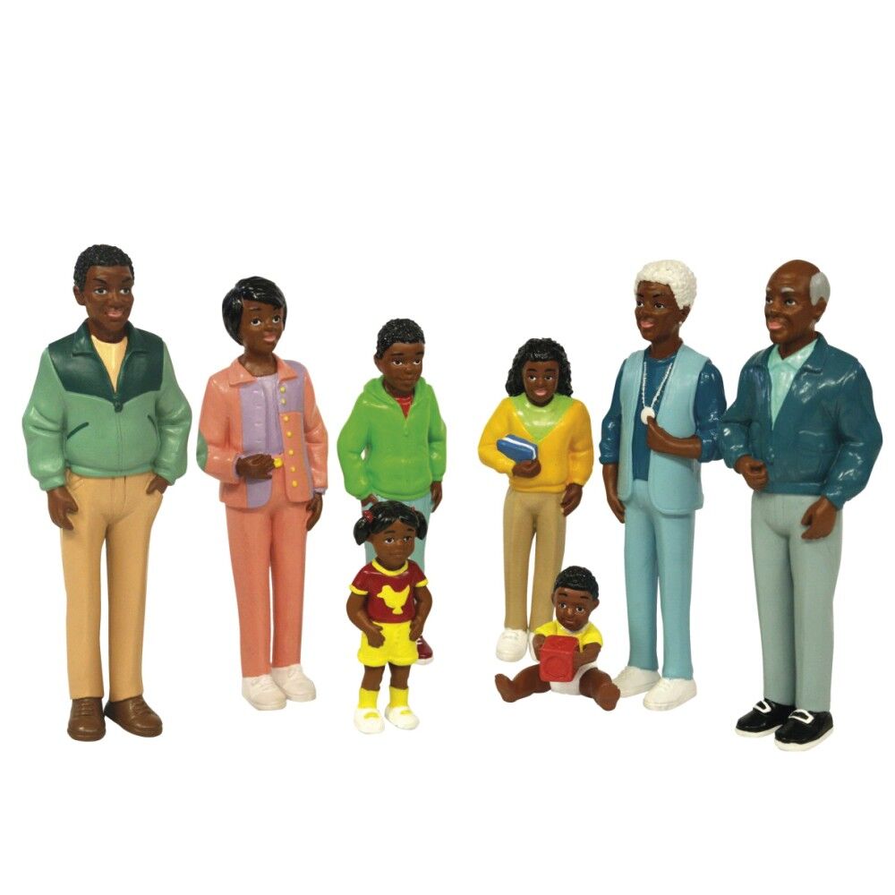 African Family Figures - 8pcs