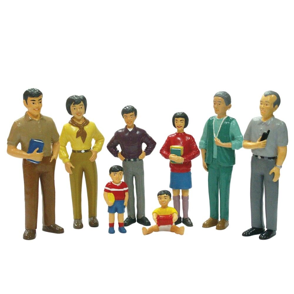 Asian Family Figures - 8pcs