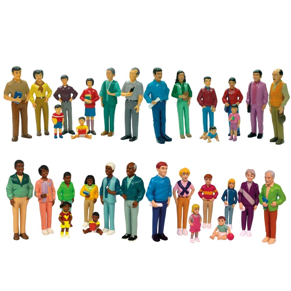 Cultural Diversity Family Figures - 32pcs