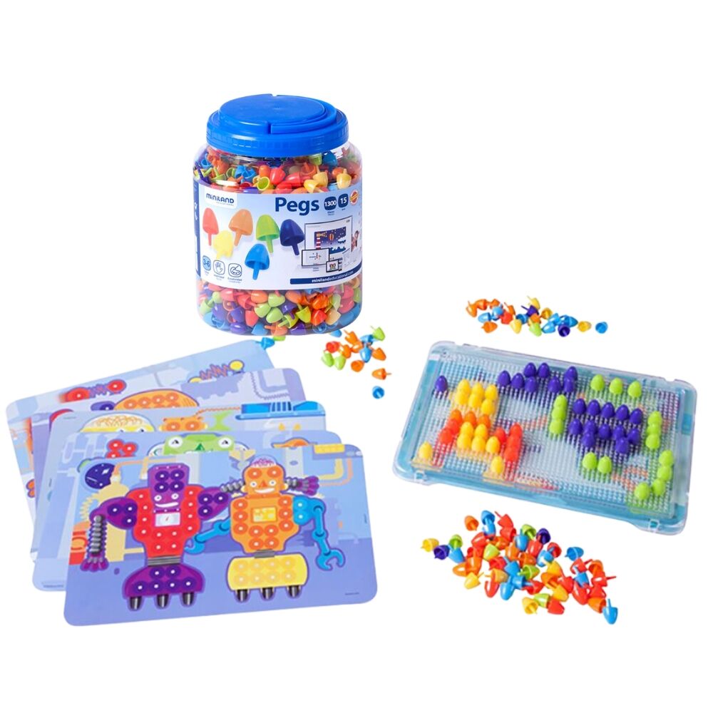 Mosaic Peg Class Set 15mm - 1312pcs
