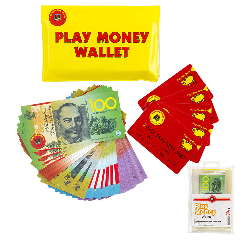 LCBF Play Money Activity Wallet - 106pcs
